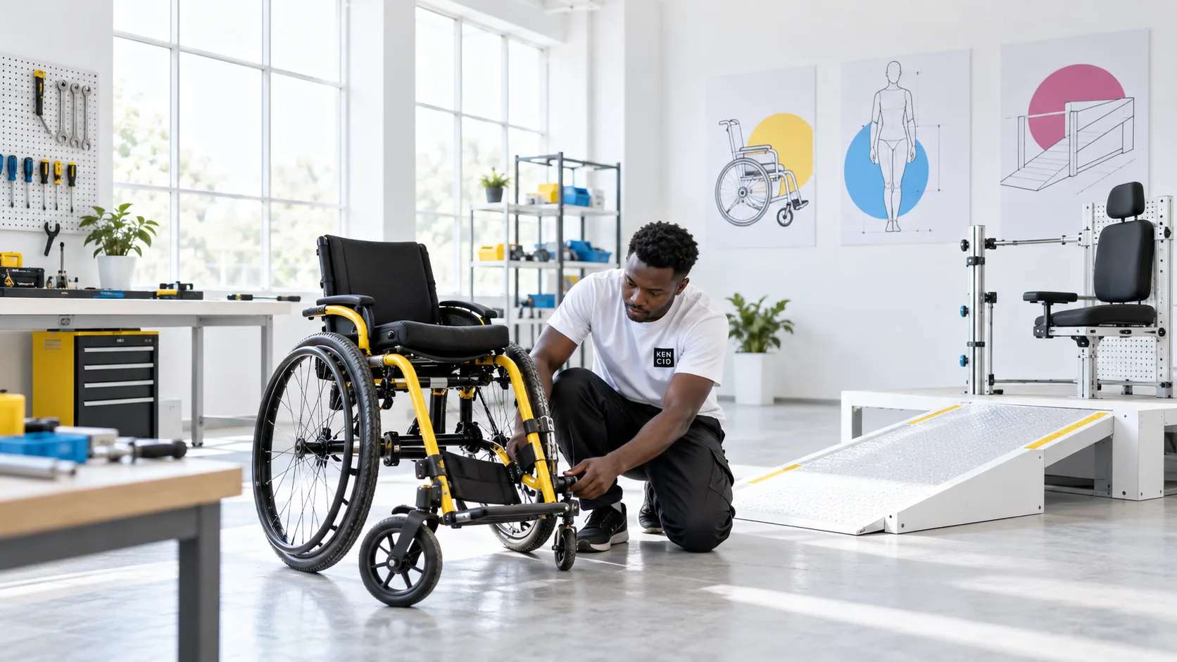 Students exploring Accessible Mobility at KENCID
