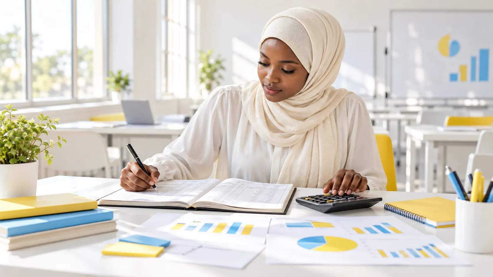 Students exploring Accounting at KENCID