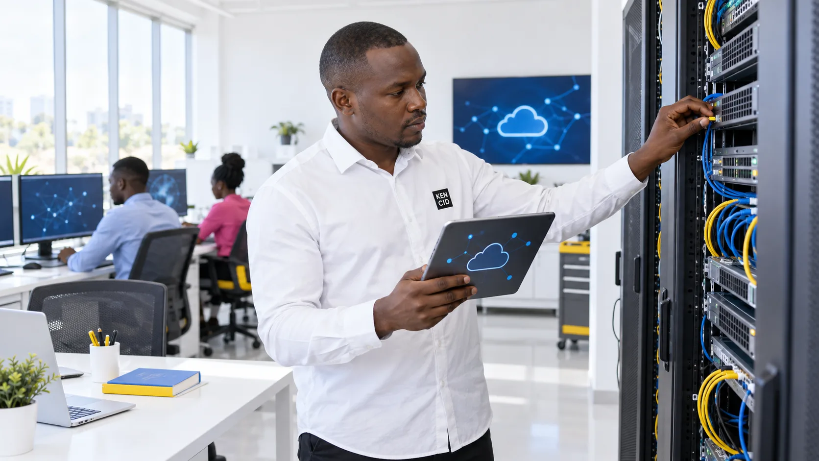 Students exploring Cloud Computing at KENCID