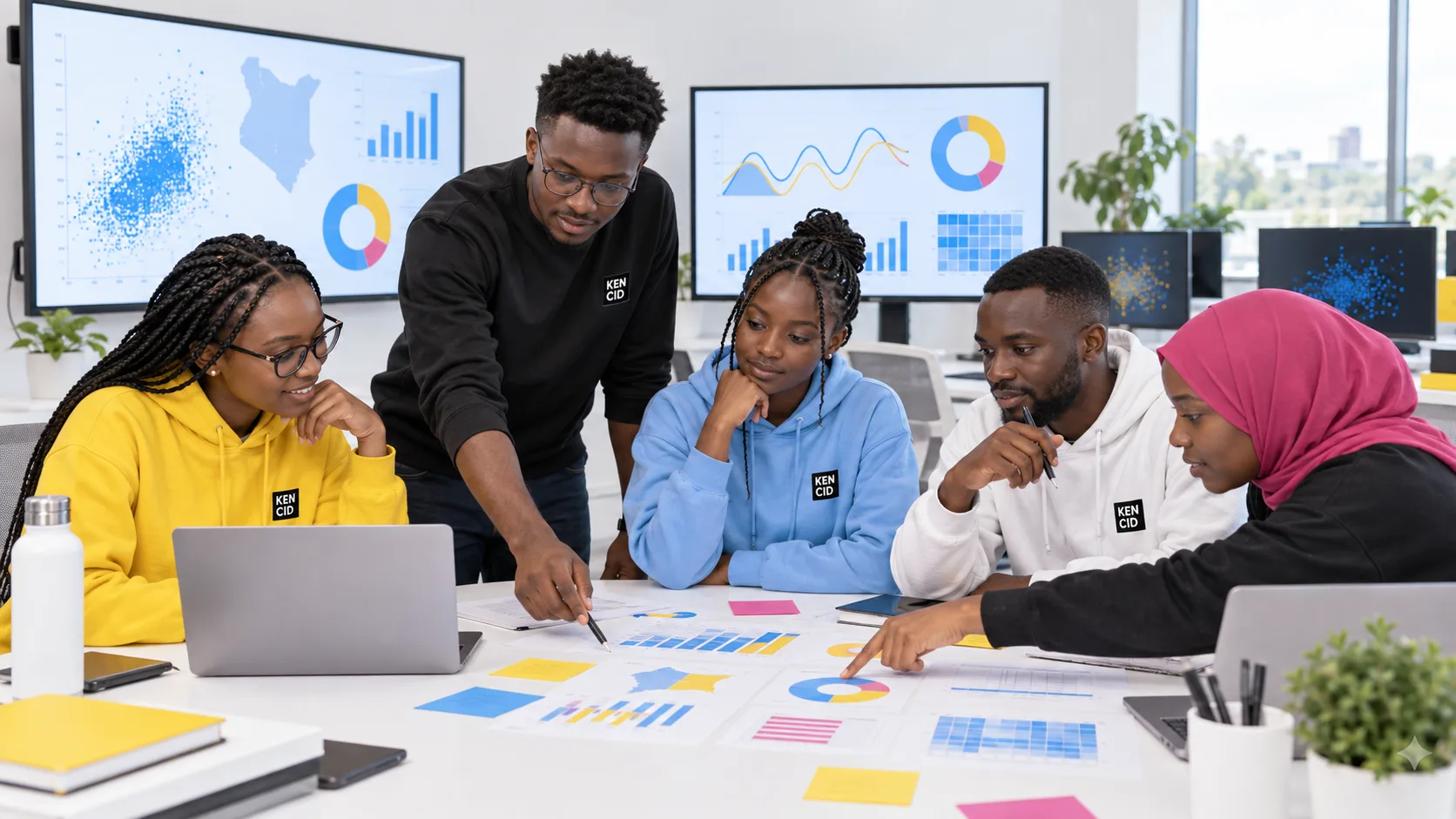 Students exploring Data Science at KENCID