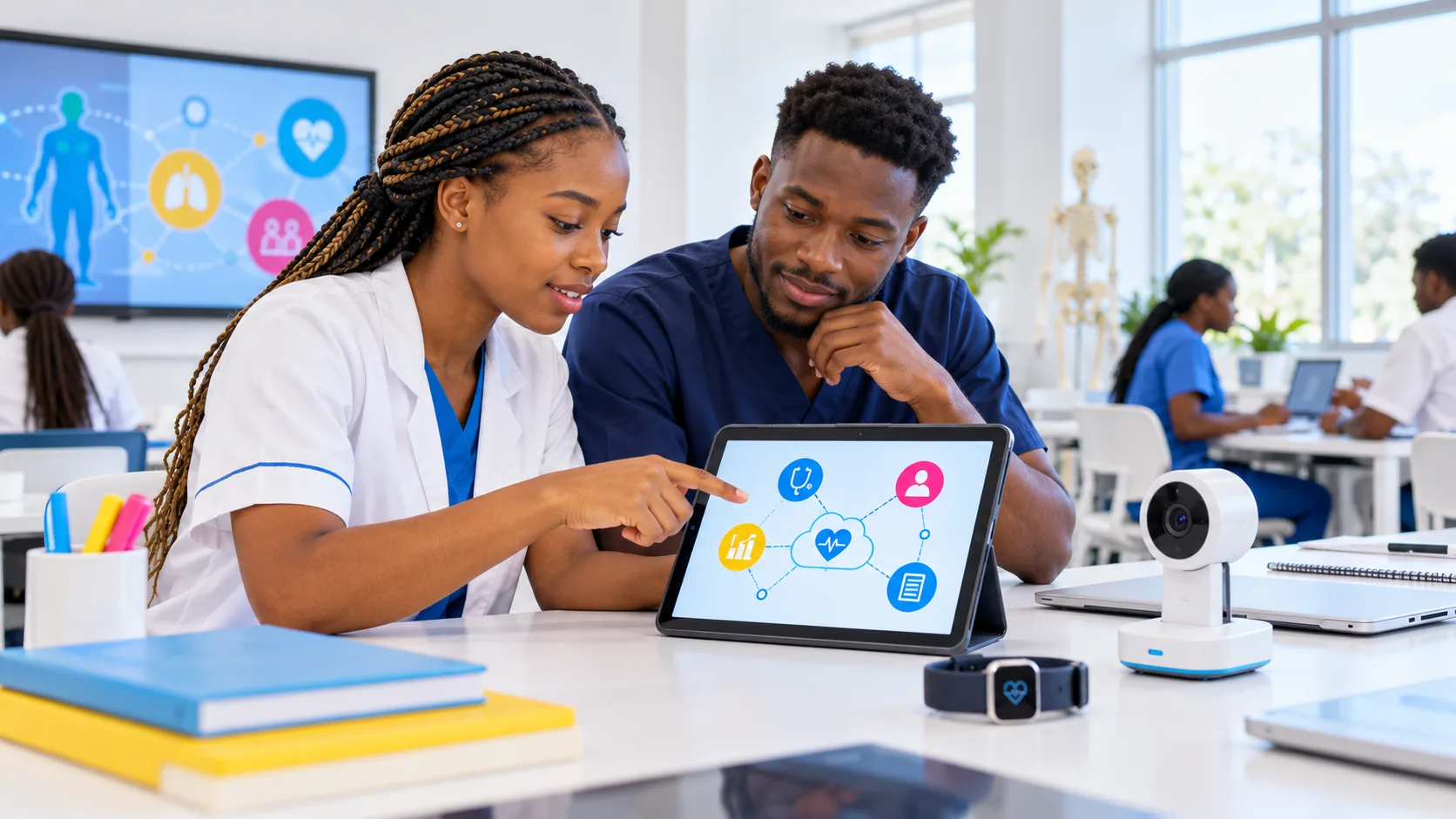 Students exploring Digital Health at KENCID
