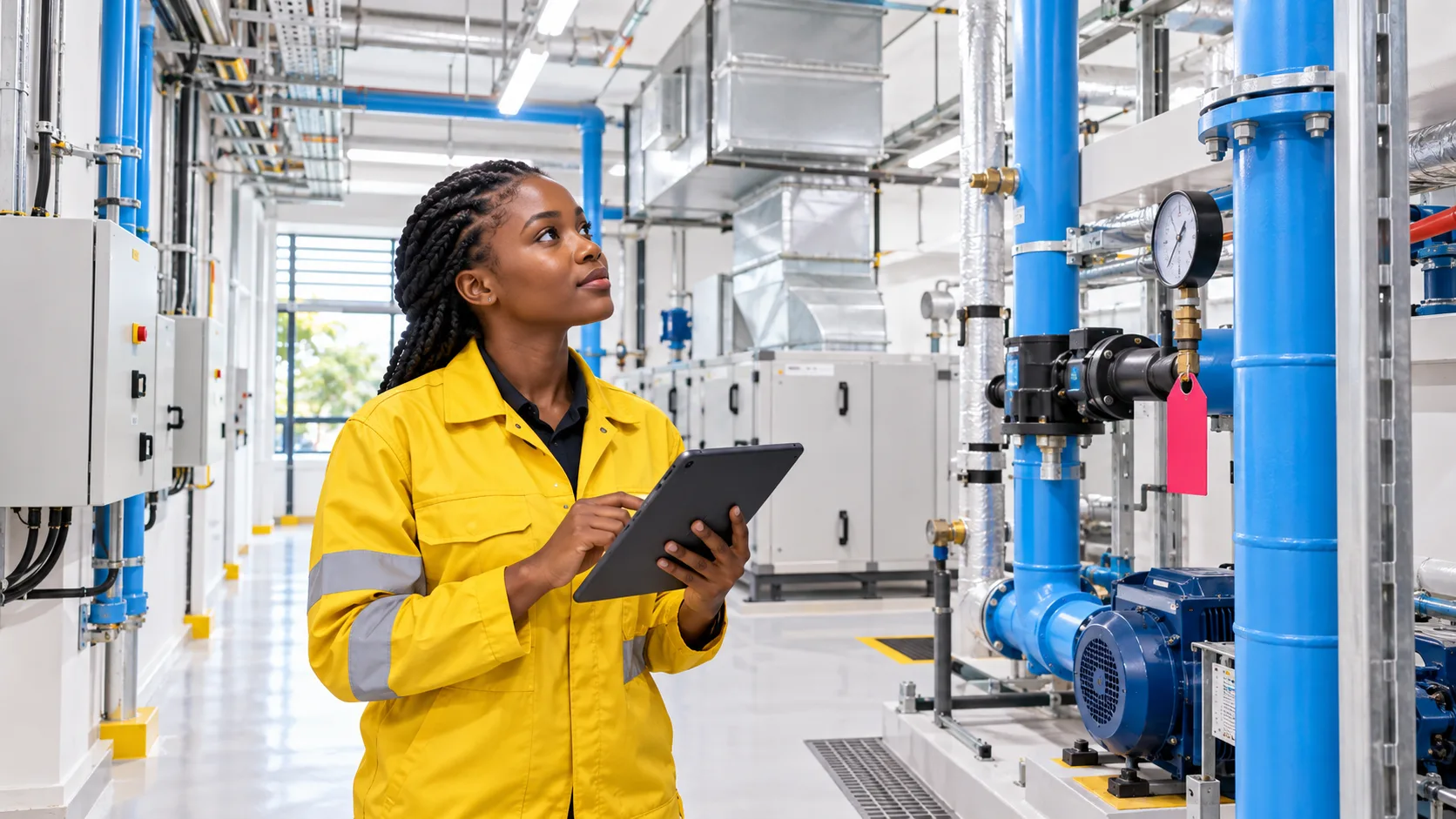 Students exploring Facilities Management at KENCID