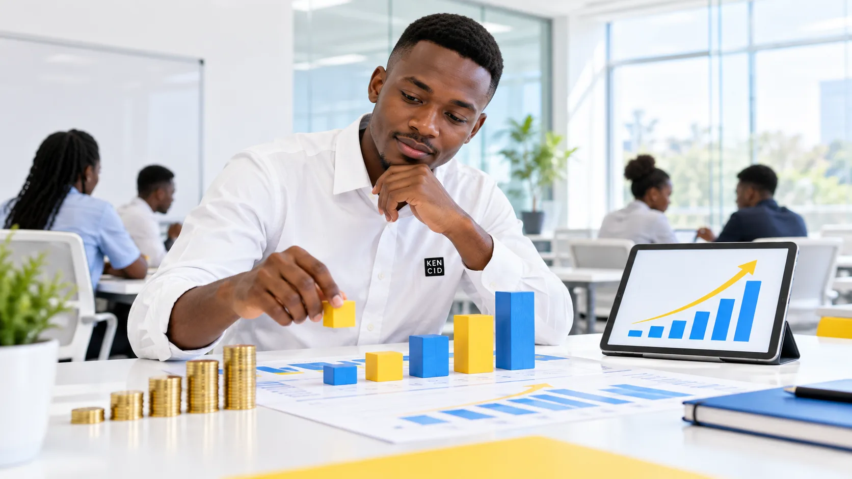 Students exploring Finance at KENCID
