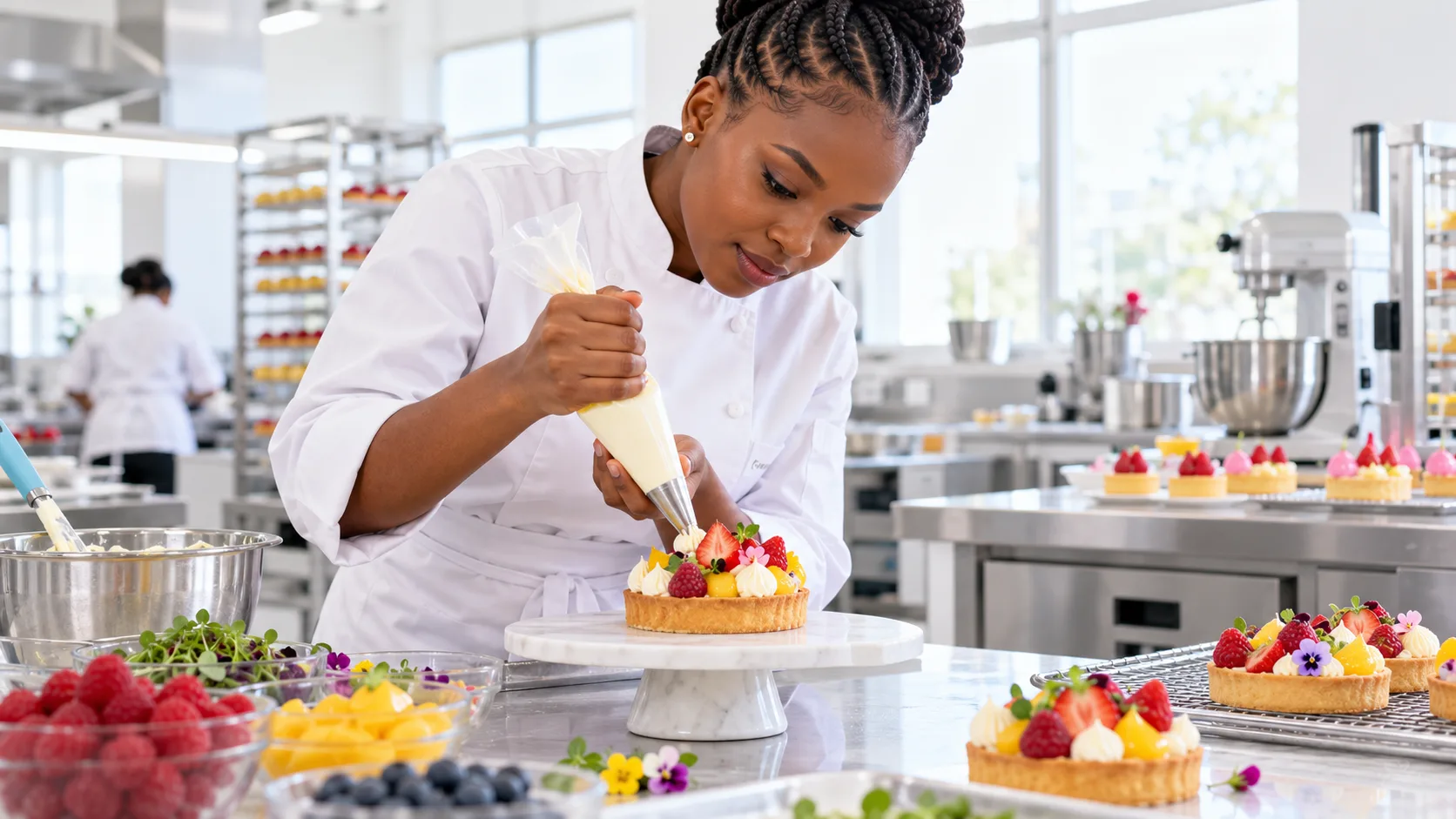 Students exploring Pastry at KENCID