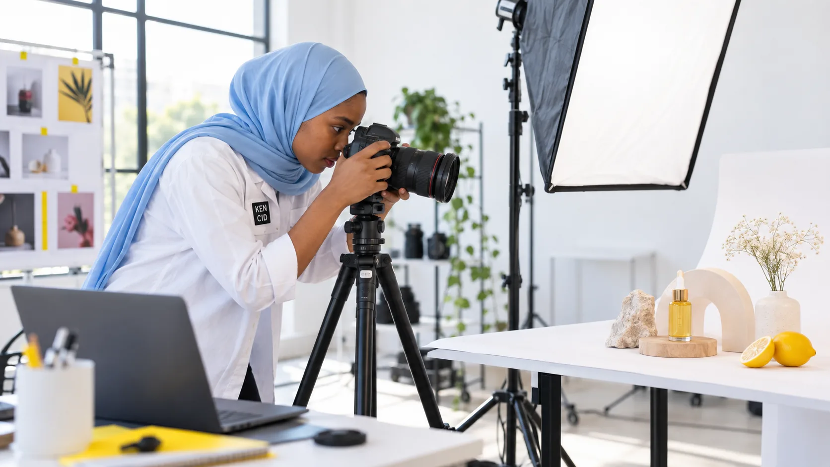 Students exploring Photography at KENCID