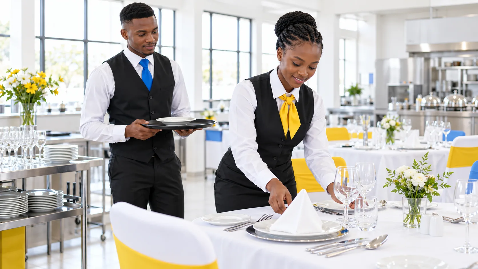 Students exploring Restaurants at KENCID
