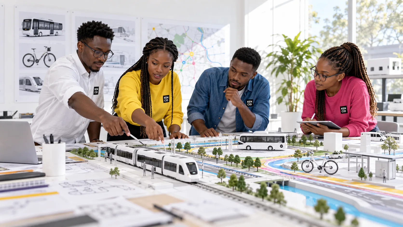Students exploring Transportation Design at KENCID