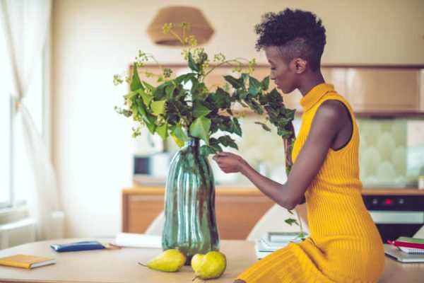 Young woman at home Young woman at home